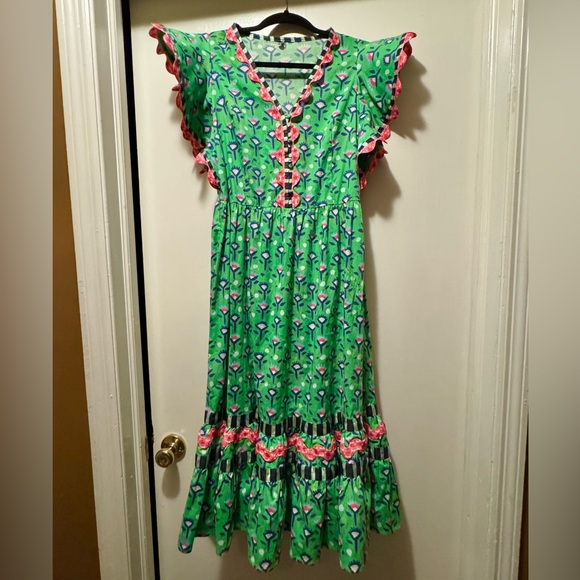 CeliaB Green Floral Midi Dress - Picture 2 of 6